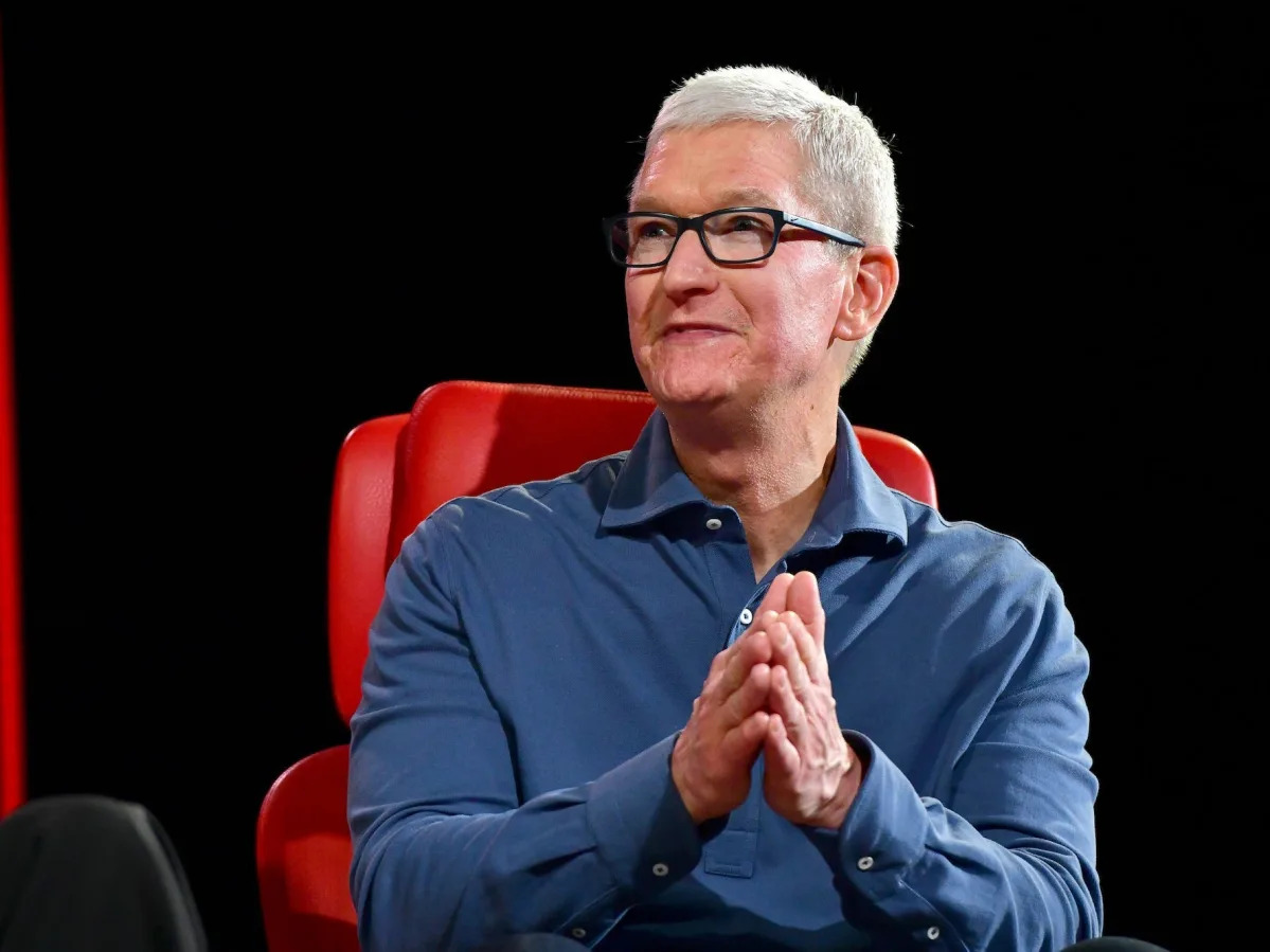 Apple's Tim Cook is leading a company worth more than Amazon, Meta, and Alphabet..