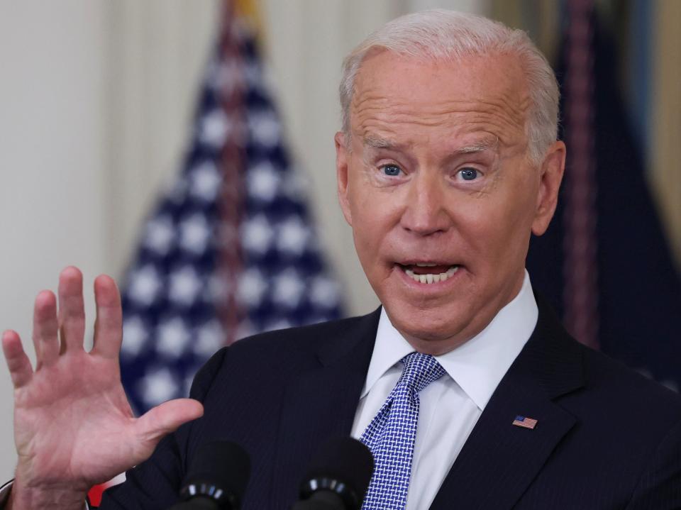 President Joe Biden answers questions from the news media after speaking about coronavirus disease on 24 September 2021 (REUTERS)