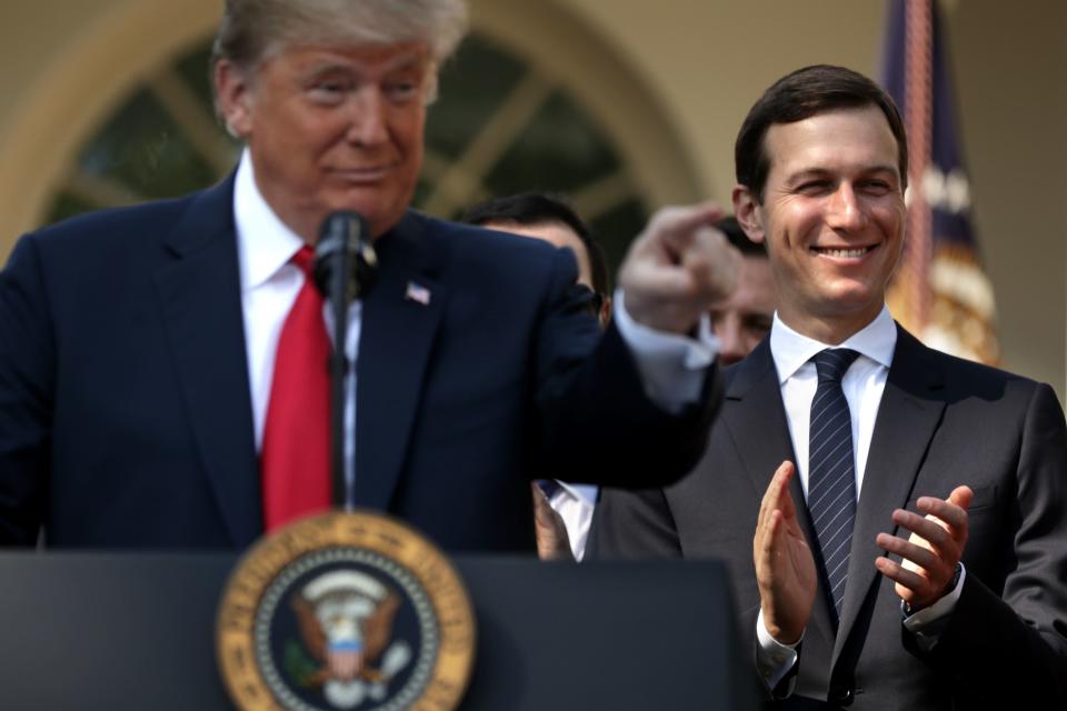 <h1 class="title">President Trump and Jared Kushner</h1><cite class="credit">Chip Somodevilla/Getty Images</cite>