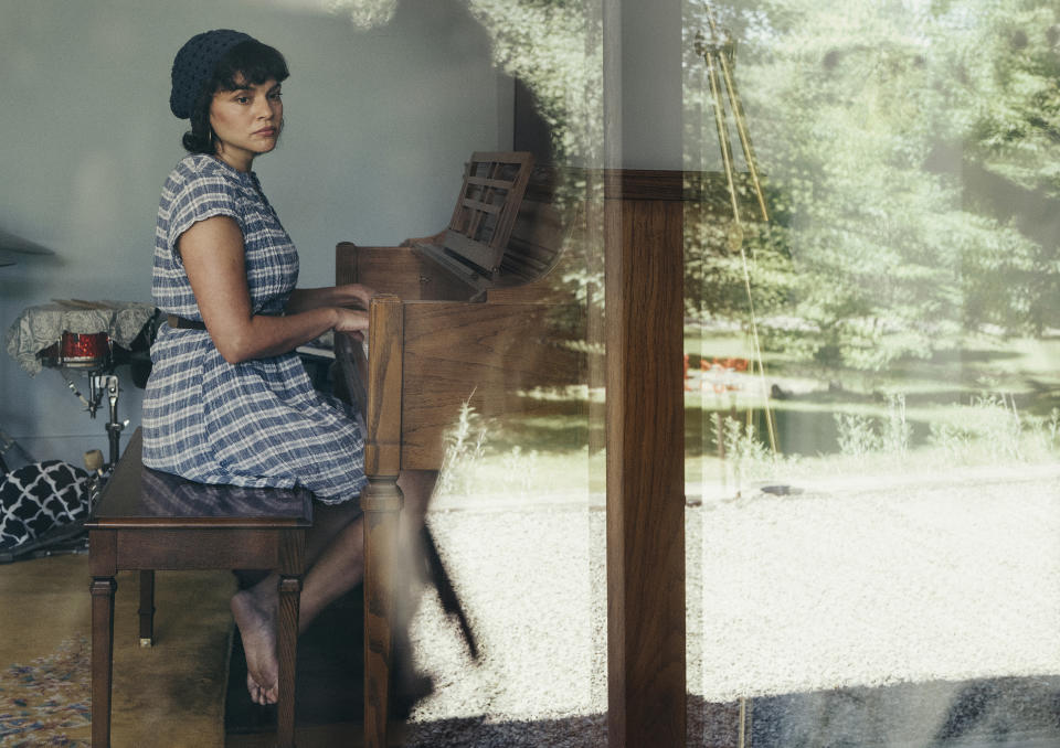 FILE - Singer-songwriter Norah Jones poses for a portrait in upstate New York on June 8, 2020. For Jones, the “Little Broken Hearts” album is a lesson in making the most of a bad experience. Now a decade old, the album stands out as a little gem. (Photo by Victoria Will/Invision/AP)