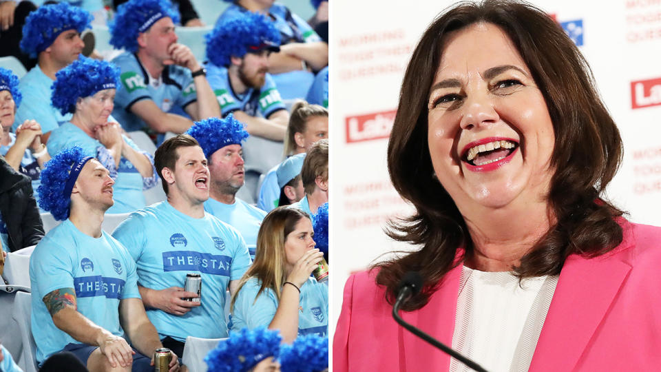 Annastacia Palaszczuk ripped into New South Wales outrage of State of Origin's game one relocation to Townsville.