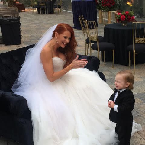 <p>Evan Longoria Instagram</p> Jaime Faith Edmondson on her wedding day in 2015.