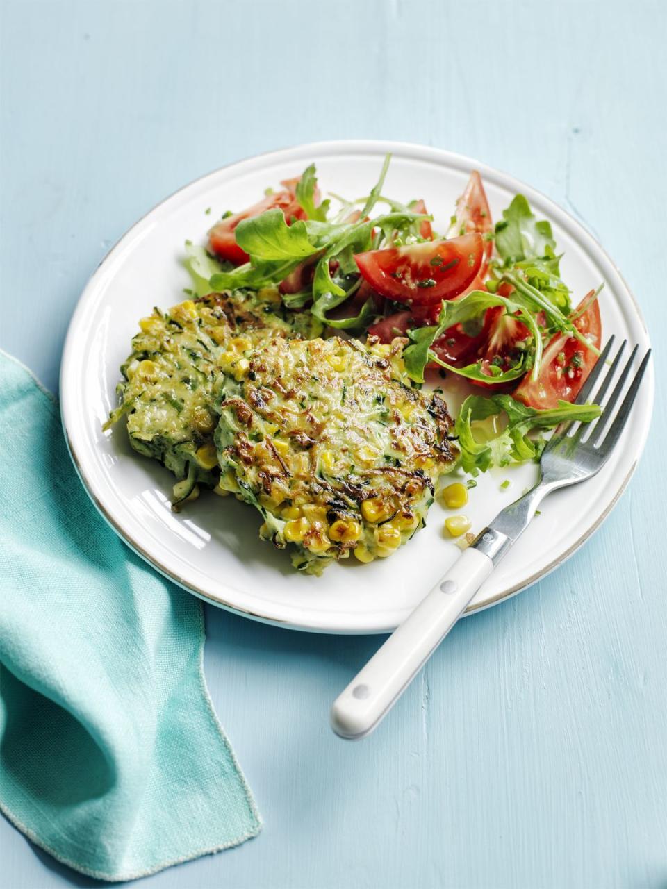 Corn and Zucchini Fritters