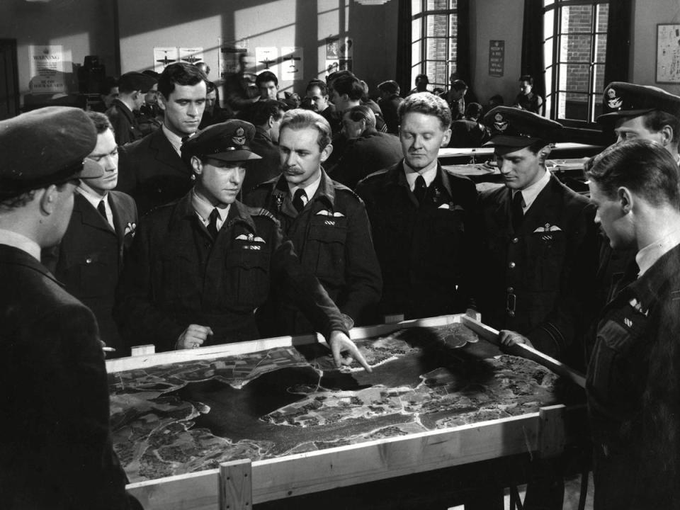 14) The Dam Busters (Michael Anderson, 1955): With its stirring theme music and spectacular (for the time) special effects, The Dam Busters is one of the most famous of all British Second World War films. The Dam Busters chronicles the exhaustive development by engineer Barnes Wallis of the bouncing bomb and its subsequent deployment in the famous raid that destroyed two of Germany’s strategically important Ruhr dams in May 1943. Constrained by the fact many key details of the raid were still classified, director Anderson nevertheless produced a pretty faithful account of events – a patriotic tribute to unsung heroes, but a film that never flinches to show the true human cost of war. (Rex Features)