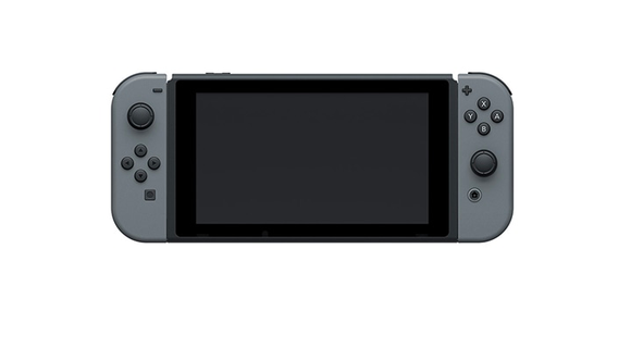 Nintendo Switch in its portable mode.