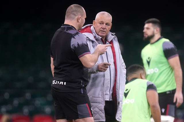 Ken Owens (left) and Warren Gatland