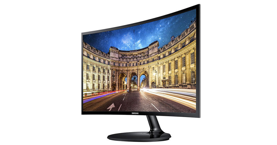 Samsung monitor curvo. Foto: amazon.com.mx