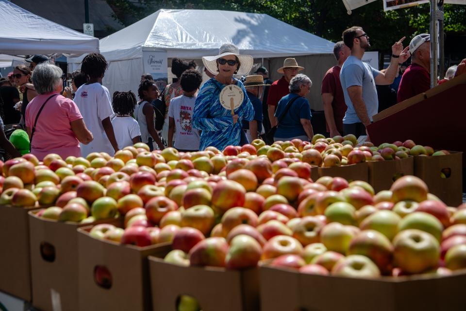 Large crowd packs the streets as NC Apple Festival is underway in