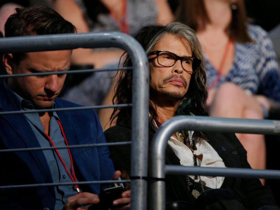 Aerosmith's Steven Tyler at the GOP presidential debate in Cleveland in August, 2015.