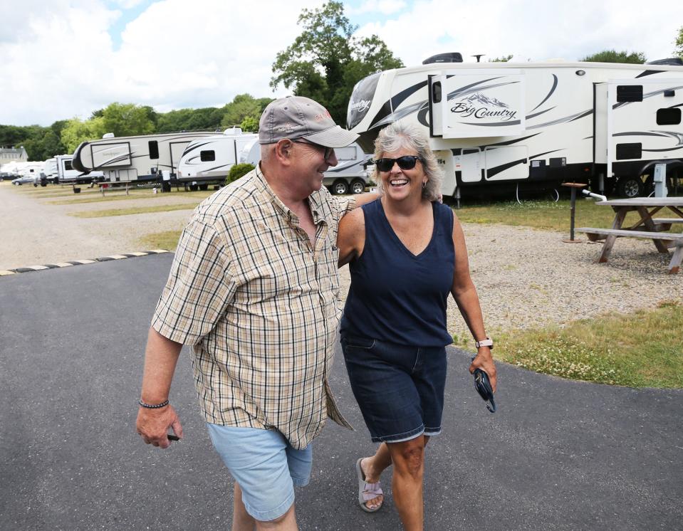 Doug and Paula Duval walk through their RV park in Wells and it's their home. They explain how the patrons are all a big family.