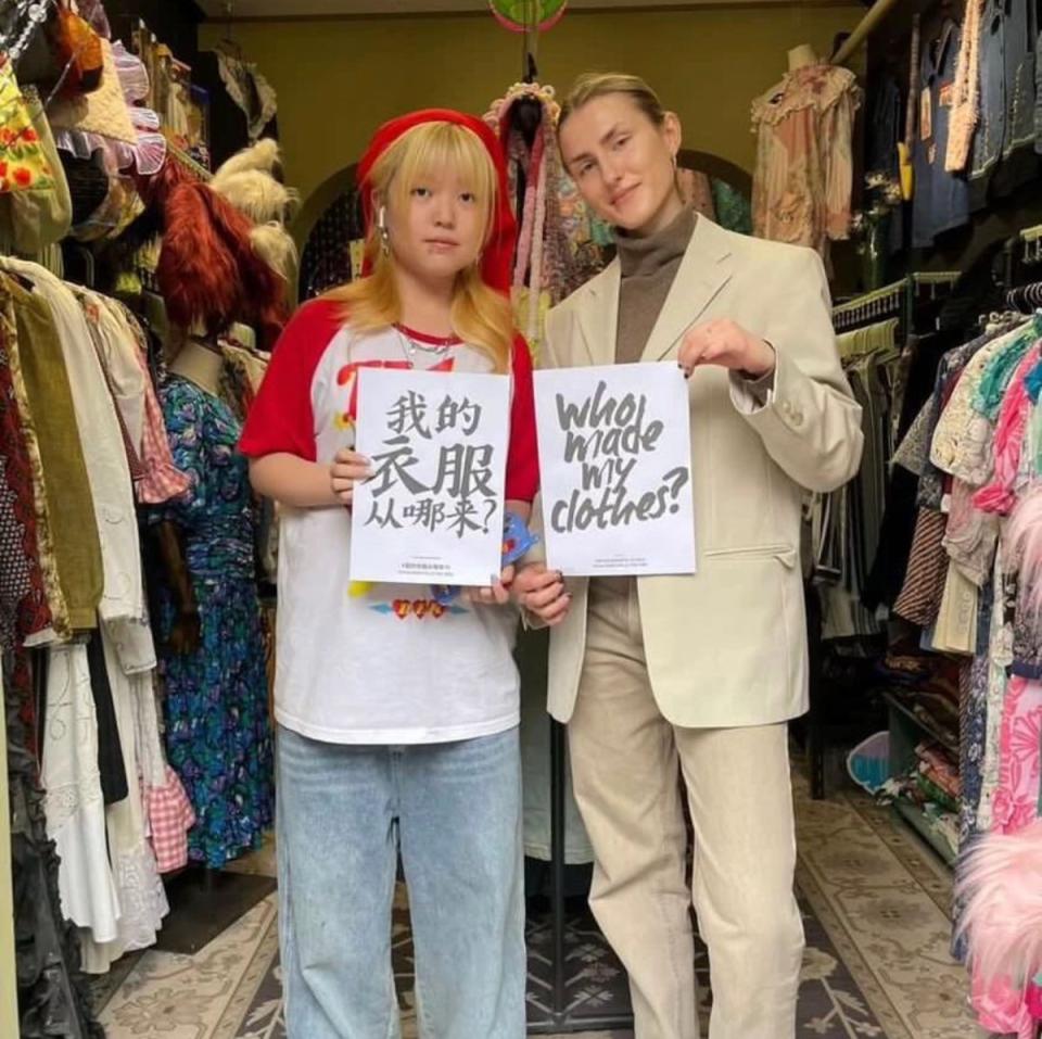 Tackling fast fashion: campaigners from Fashion Revolution, which is celebrating its 10th anniversary (Fashion Revolution Poland)