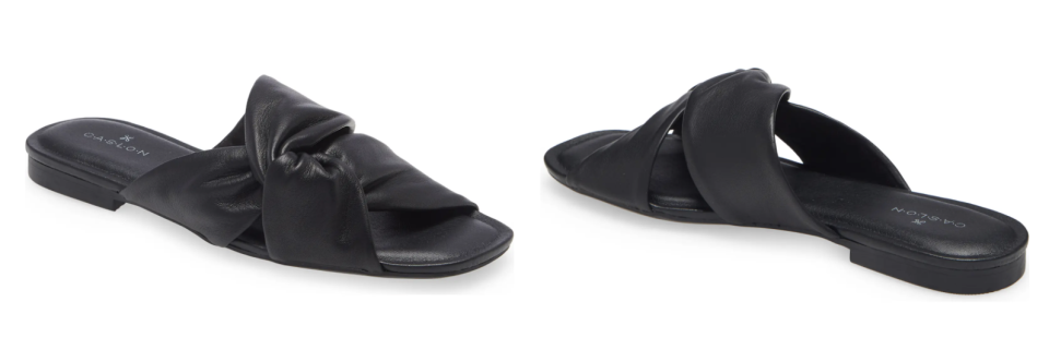 Nordstrom Caslon Canari Slide Sandal in Black (Photo via Nordstrom)