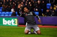 Football Soccer - Crystal Palace v Chelsea - Barclays Premier League - Selhurst Park - 3/1/16 Willian celebrates after scoring the second goal for Chelsea Reuters / Dylan Martinez Livepic