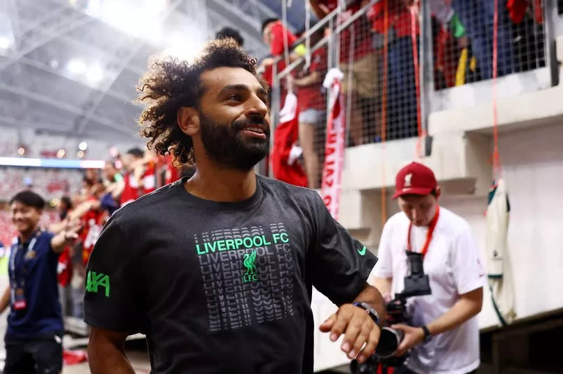 Mohamed Salah during Liverpool's pre-season trip to Singapore in the summer of 2023.