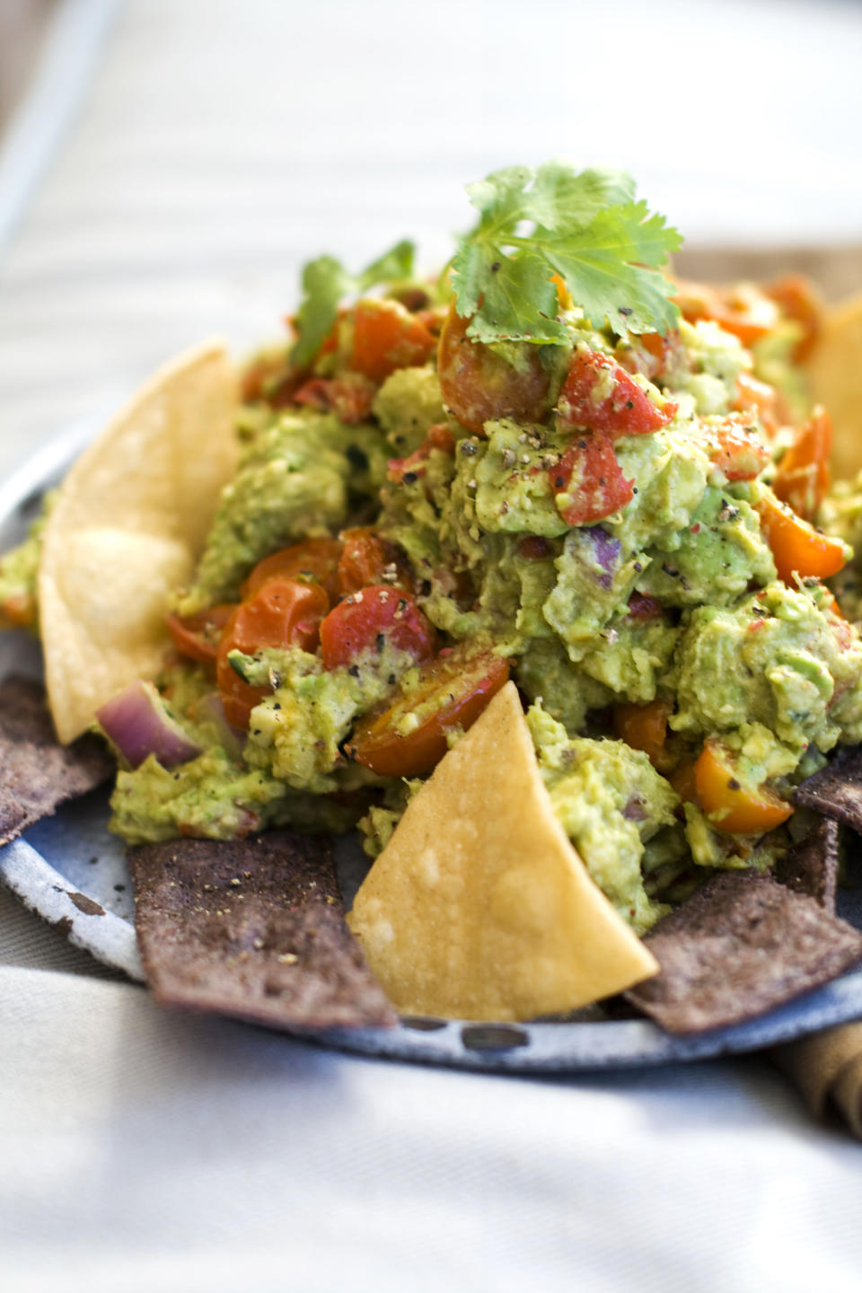 In this image taken on January 7, 2013, a recipe for roasted fresh salsa guacamole is shown in Concord, N.H. (AP Photo/Matthew Mead)