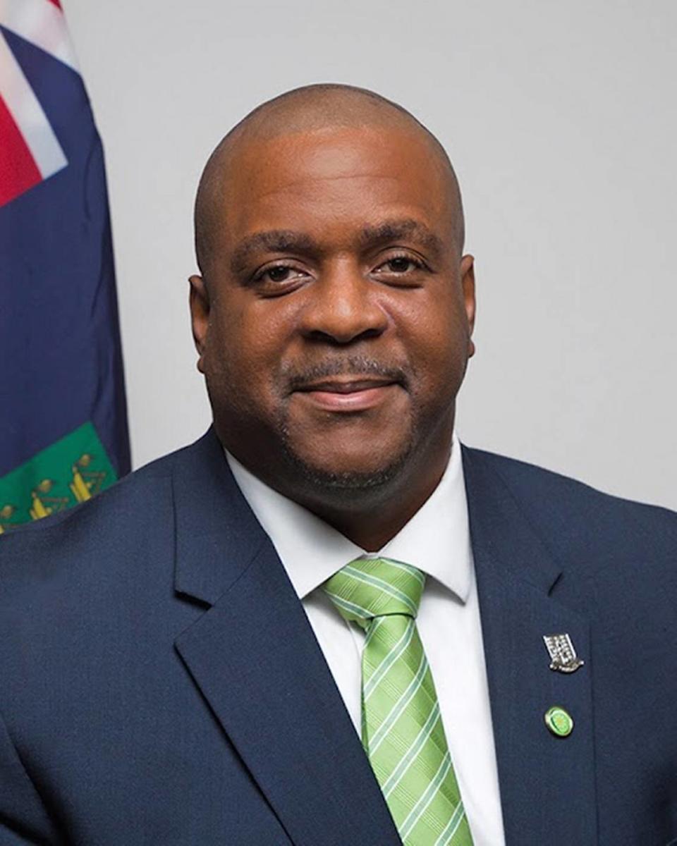 Andrew Alturo Fahie, former premier of the British Virgin Islands. B.V.I. government