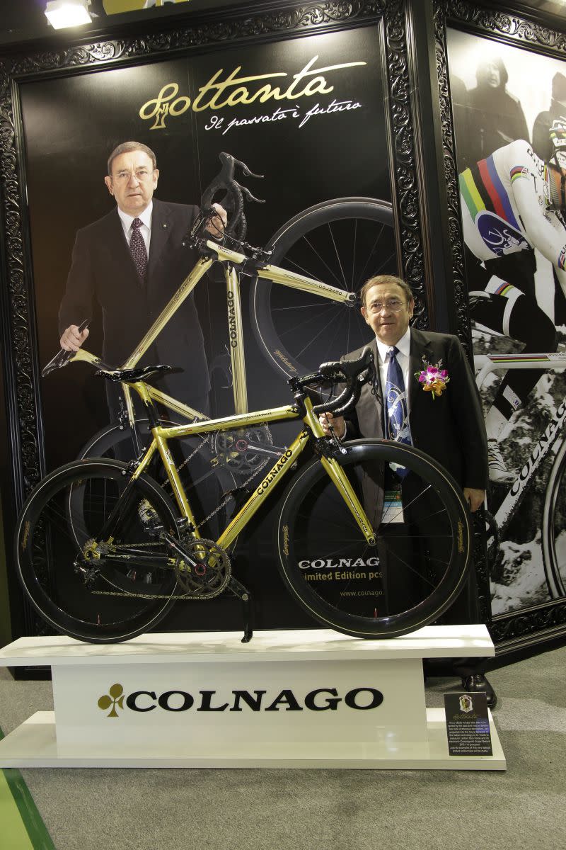 2012年Ernesto Colnago先生蒞臨台北展，發表全球限量80台的C59 80 Ottanta，印象中約合台幣50多萬元