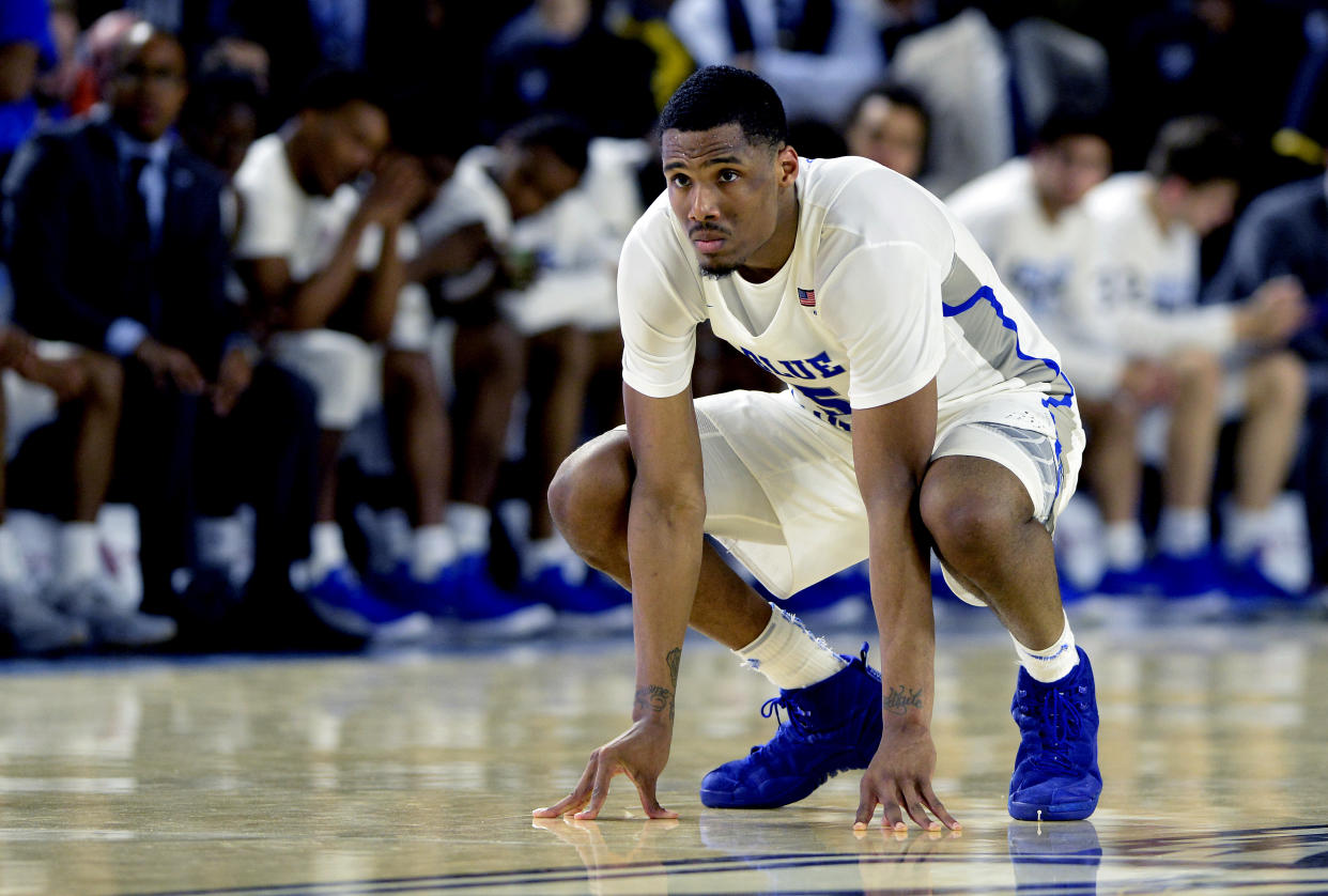 Middle Tennessee senior Nick King was extremely disappointed following the team’s NCAA snub. (AP Photo)