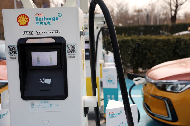 Shell EV charging station in Beijing