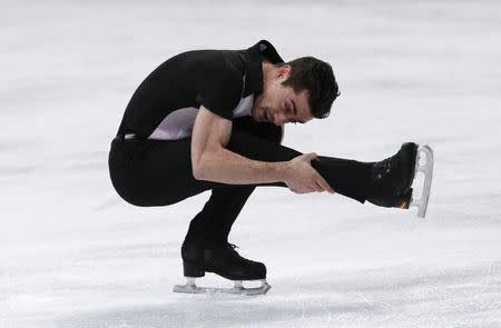 Figure Skating - ISU World Championships 2017 - Men's Free Skating - Helsinki, Finland - 1/4/17 - Javier Fernandez of Spain competes. REUTERS/Grigory Dukor