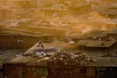 Dharavi is a shantytown of more than 400 acres and a million people - Credit: getty