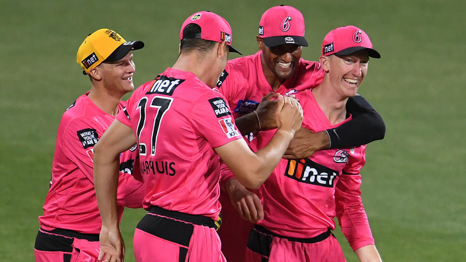 The Sydney Sixers trounced the Melbourne Renegades in near record fashion on Sunday night. (Photo by Steve Bell/Getty Images)