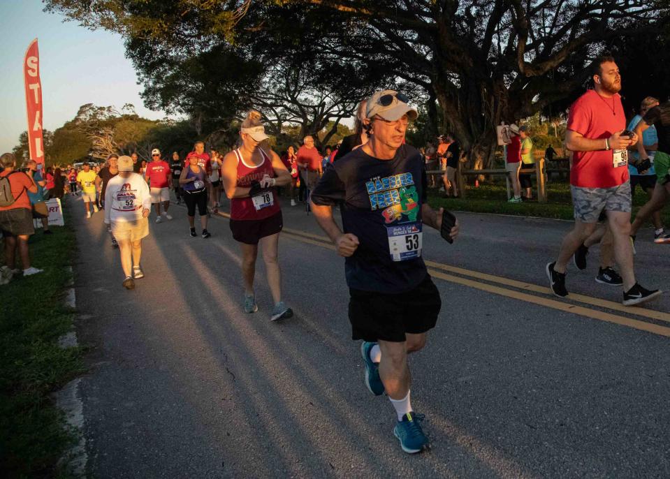 Rich Pollack begins his 5k race at John Prince Park on Oct. 7.