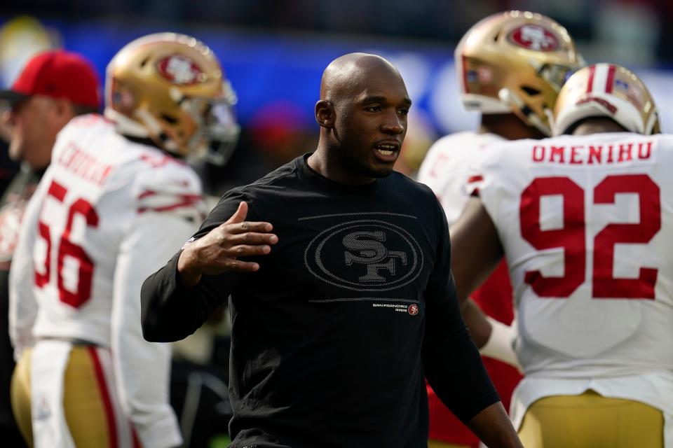 San Francisco 49ers defensive coordinator DeMeco Ryans