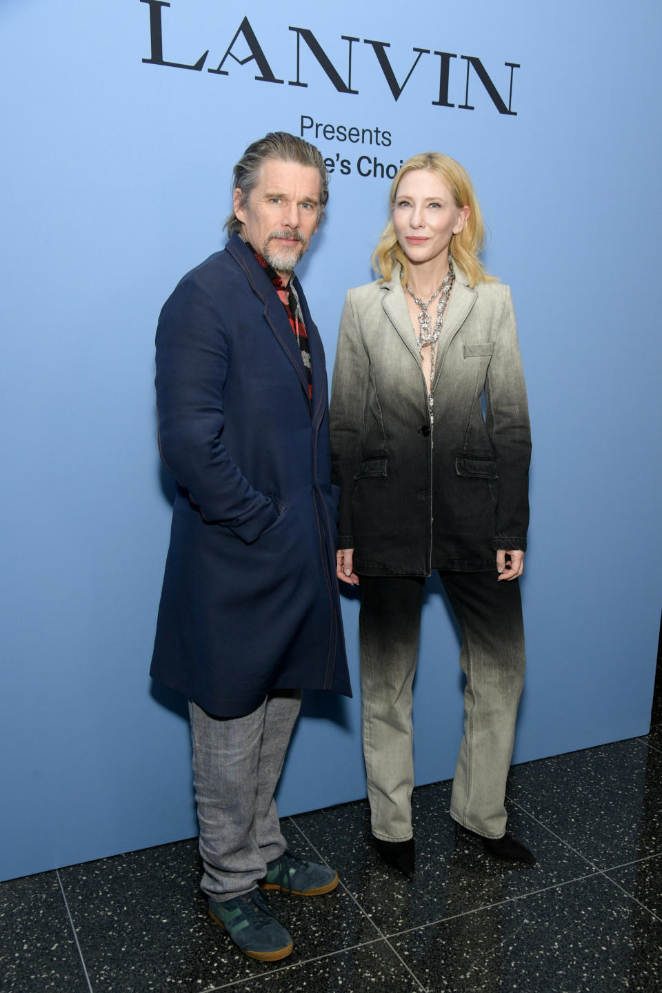 Ethan Hawke and Cate Blanchett at a Special Screening of “Sophie's Choice” held at The Museum of Modern Art on February 6, 2024 in New York, New York.