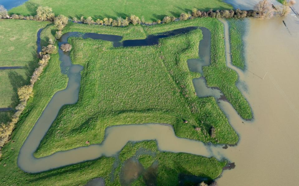 The Civil War fort known as Earith Bulwark