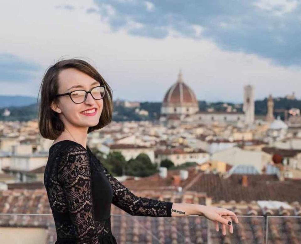 Chloe-Mairead studying in Florence, Italy in 2019 (Collect/PA Real Life).
