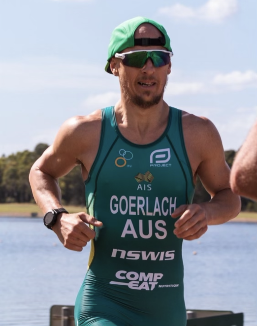 Jonathan Goerlach competing in a triathlon. Source: Supplied