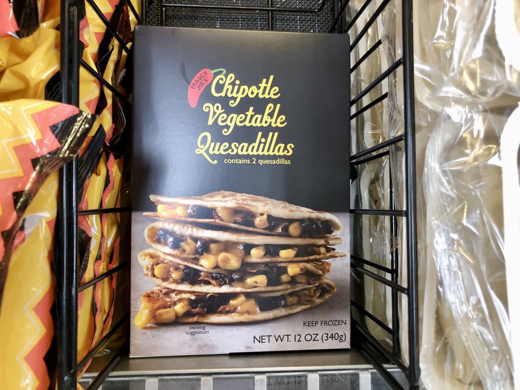 Trader Joe's Chipotle Vegetable Quesadillas