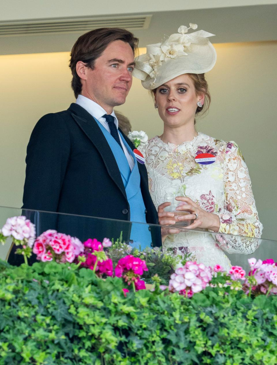 Edoardo Mapelli Mozzi and Princess Beatrice attend day four of Royal Ascot 2023.