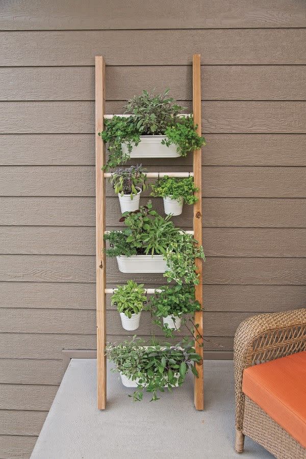 herb garden ideas vintage ladder