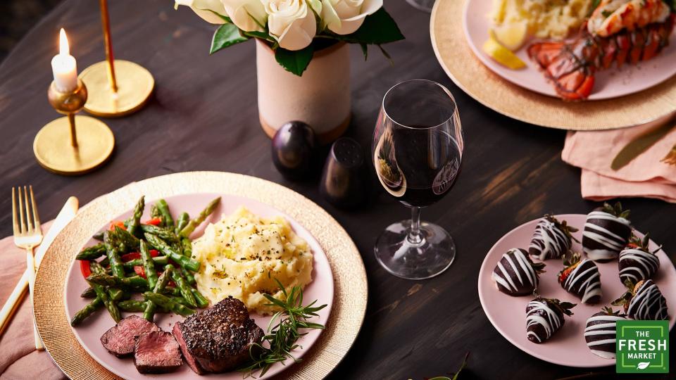 The Fresh Market offers Valentine's Day dinner deals for two.