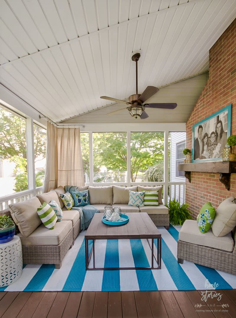 screened in porch ideas family photos