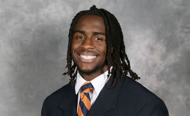 PHOTO: A handout picture shows college football player Devin Chandler who was killed in a shooting attack at the University of Virginia, in this undated handout. (University Of Virginia/via Reuters)