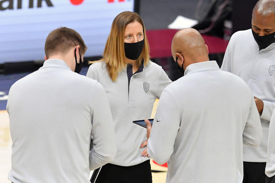 Assistant coach Lindsay Gottlieb of the Cleveland Cavaliers