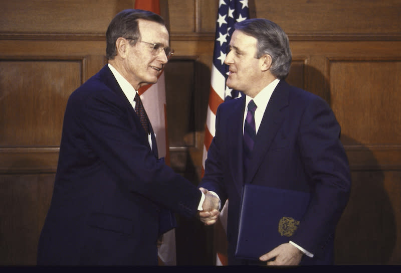 George H.W. Bush, Brian Mulroney’s friendship in photos