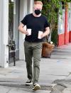 <p>Jesse Tyler Ferguson is seen fueling up on a coffee run on Friday in L.A. </p>