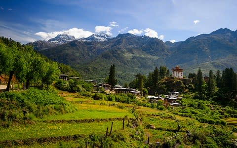 Bhutan's Paro Valley - Credit: Getty