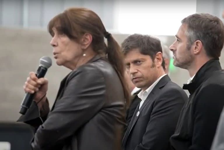 Teresa García y Axel Kicillof