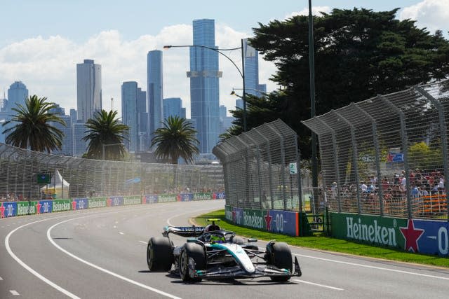 Lewis Hamilton at the Australian Grand Prix