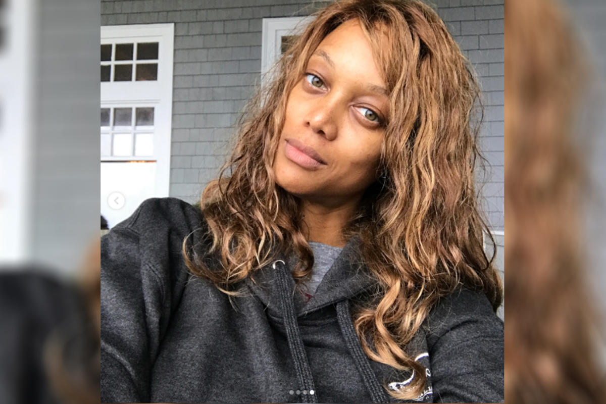 Tyra Banks Shares Makeup Free Selfie