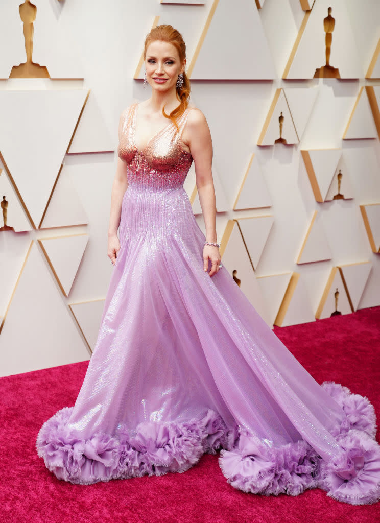 Jessica Chastain attends the 94th Annual Academy Awards at Hollywood and Highland on March 27, 2022 in Hollywood, California. (Photo by Jeff Kravitz/FilmMagic)<span class="copyright">FilmMagic—2022 Jeff Kravitz</span>