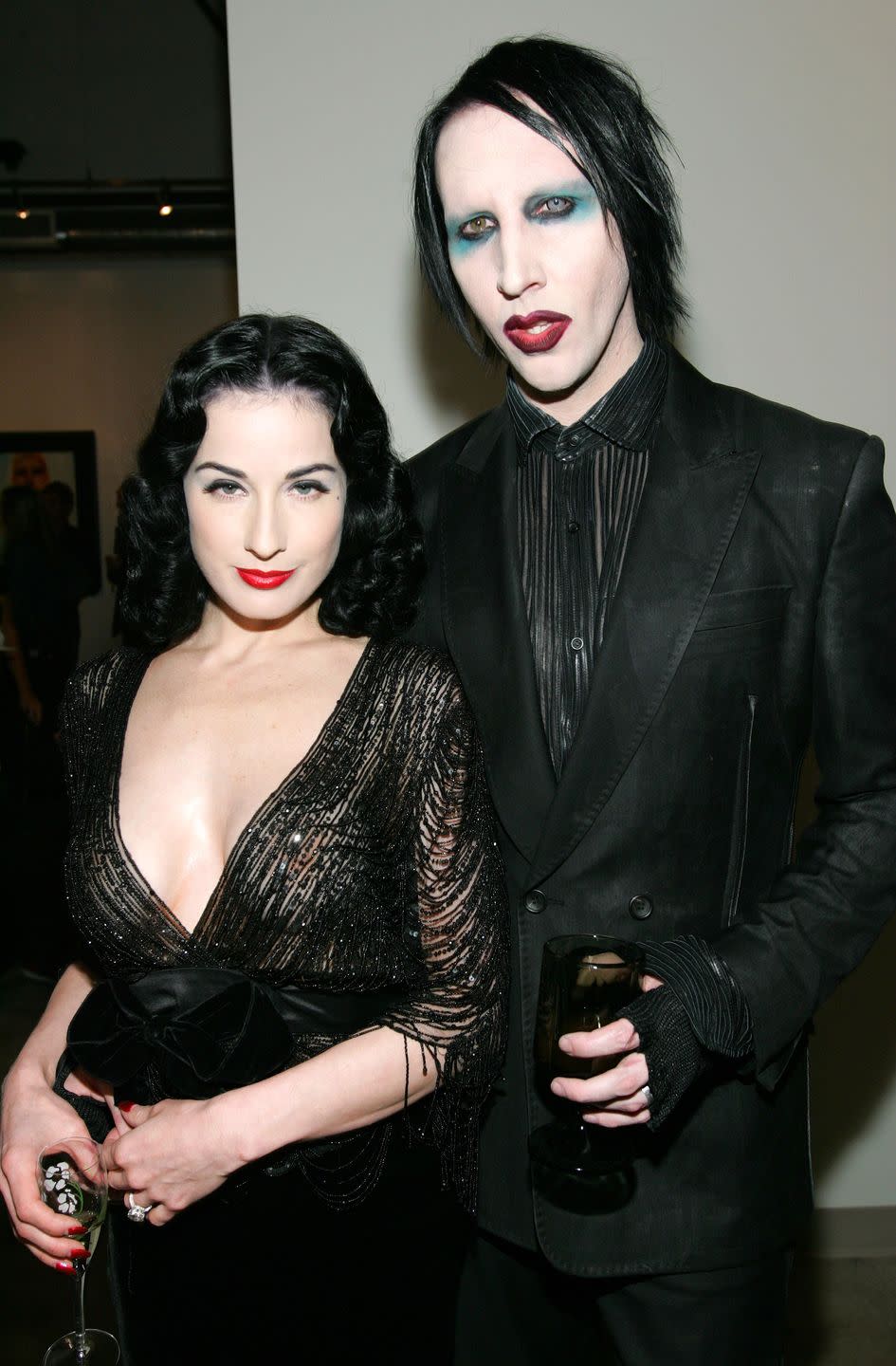 Dita von Teese and Marilyn Manson