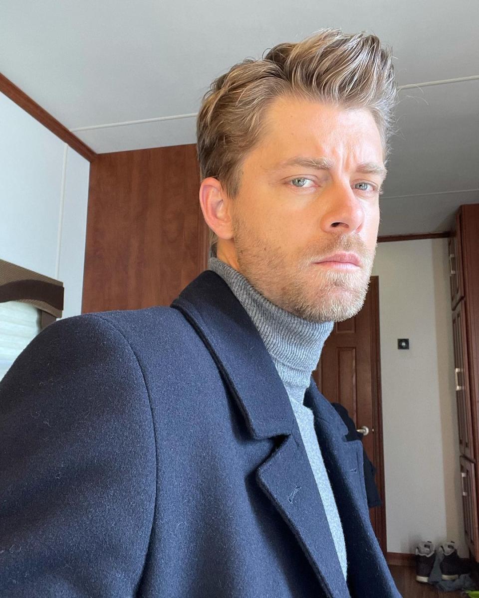 Luke Mitchell's selfie.