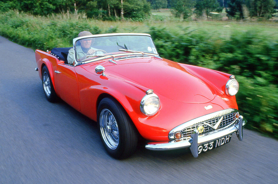 <p>The Daimler SP250 <strong>‘Dart’</strong> was a sales flop, with just 2650 sold in five years between 1959 and 1964. Yet if you could look beyond the styling, there lay a superb, compact V8 engine. Designed by <strong>Edward Turner</strong> (1901-1973), who was responsible for some of <strong>Triumph’s</strong> best motorcycle engines, the 2548cc iron block V8 used a single central camshaft and short pushrods. It produced <strong>140bhp</strong>, giving the SP250 a decent enough turn of speed for some police forces to order them as high speed patrol cars.</p><p>If Daimler had perhaps fitted the larger 4561cc V8 with <strong>220bhp</strong> from the Majestic Major, it might have found the US sales it craved for the SP250. All was not lost, though, as Jaguar bought Daimler and used the small V8 in a <strong>Mk2</strong> saloon shell to create the V8-250 that many reckoned handled better than the straight-six model with a Jag badge.</p>