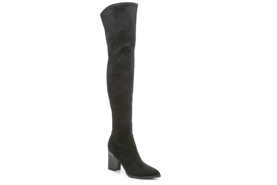 thigh-high boots, black, marc fisher